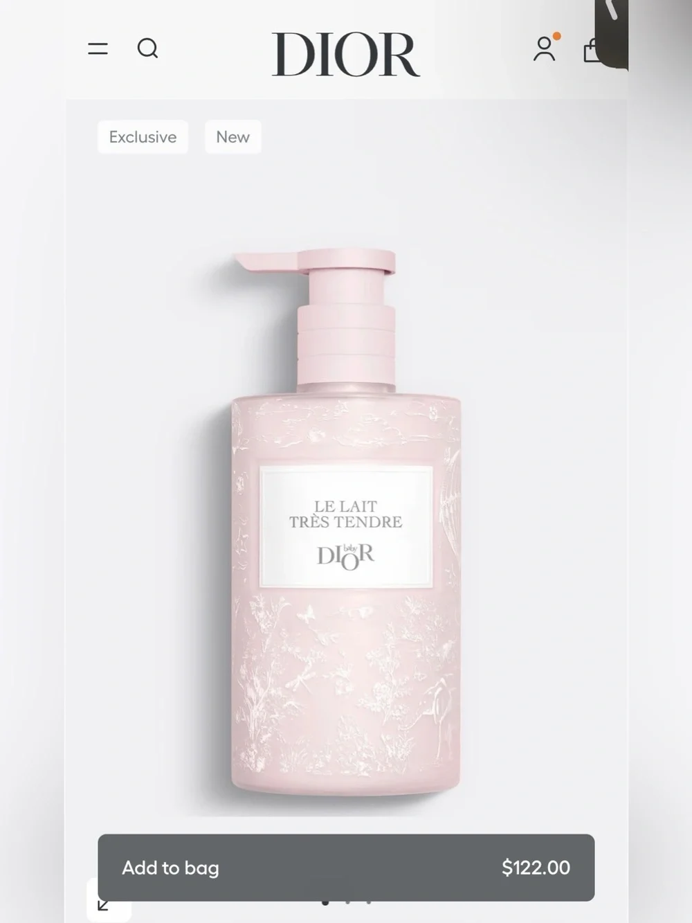 Baby Dior Le Lait Très Tendre Body Milk - Gentle Moisturizing Skincare